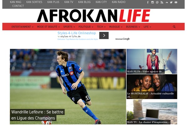 afrokanlife.com site used Newspaper
