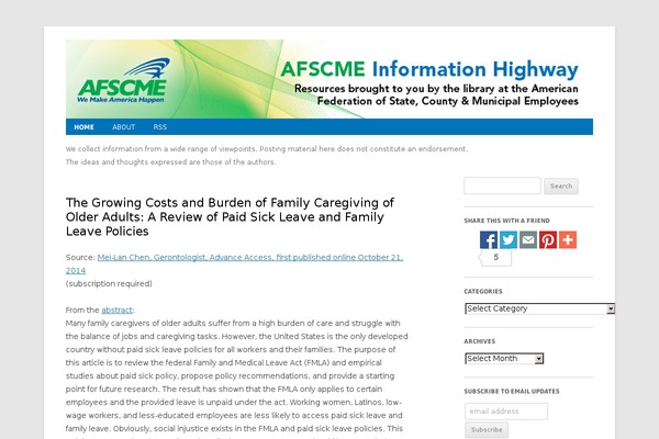 AFSCME theme websites examples