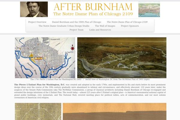 afterburnham.com site used Customizr-child