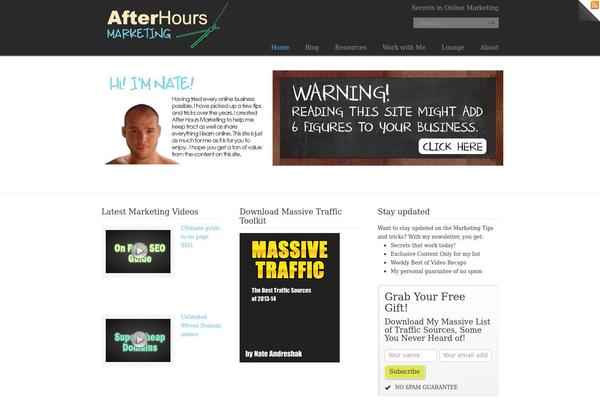 Akita theme site design template sample