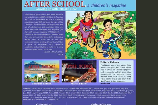 afterschoolmagazine.com site used Afterschool