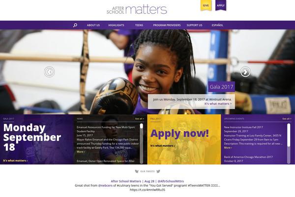 afterschoolmatters.org site used Asm