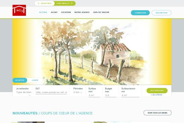ag3-immobilier.fr site used Theme-immo-31