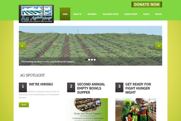 agagainsthunger.org site used Theme1901