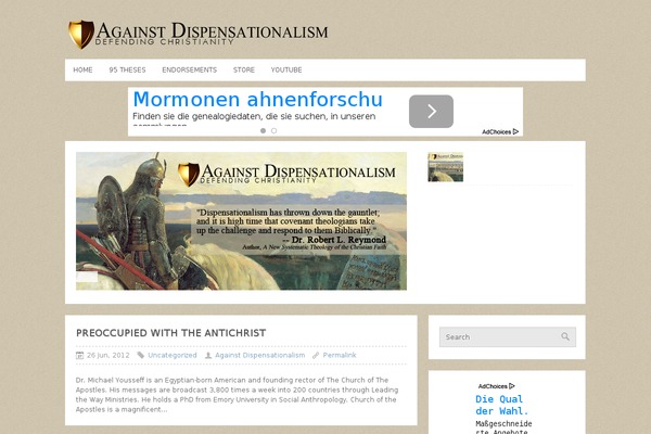 againstdispensationalism.com site used Cleanmag