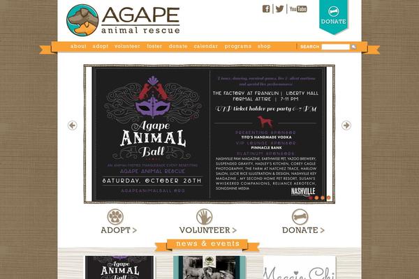 agaperescue.org site used Agape-animal-rescue