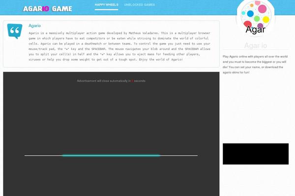 agario-game.org site used Agario