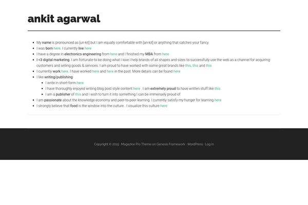Magazine Pro theme site design template sample