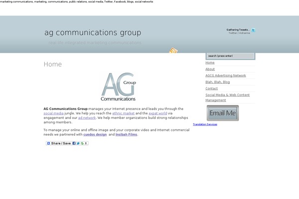 agcommunicationsgroup.com site used Stunning Silence