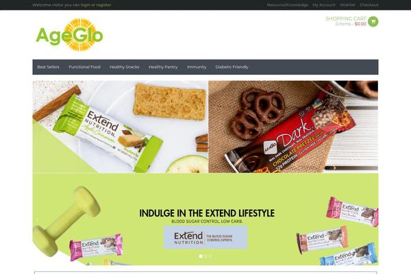 ageglo.com site used Shopping