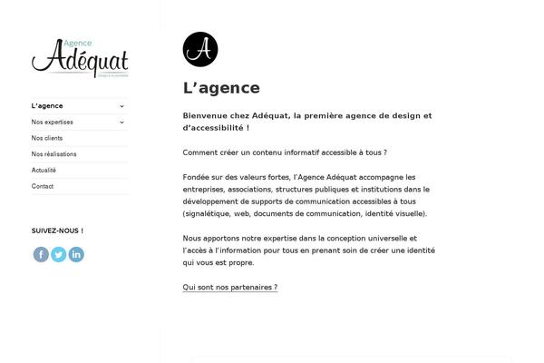 agence-adequat.fr site used Erget