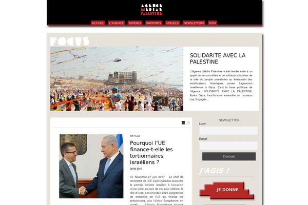 agencemediapalestine.fr site used Agence-media-palestine