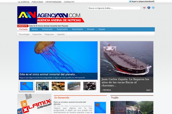 agenciaan.com site used News Today