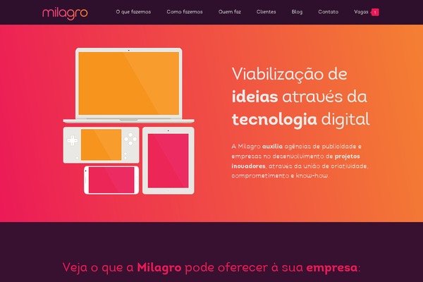agenciamilagro.com.br site used Milagro-site2013