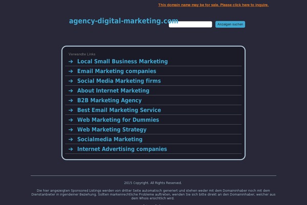 agency-digital-marketing.com site used Wp-agency