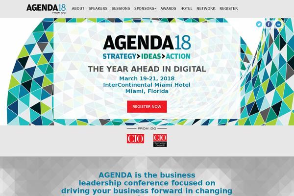 agendaconference.com site used Wordpress Bootstrap Master