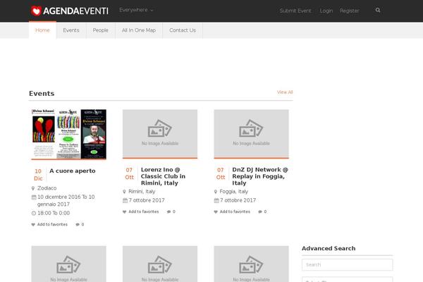 agendaeventi.com site used Eventum