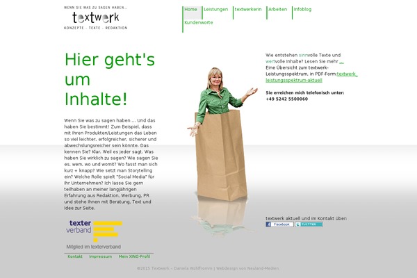 agentur-textwerk.de site used Textwerkerin