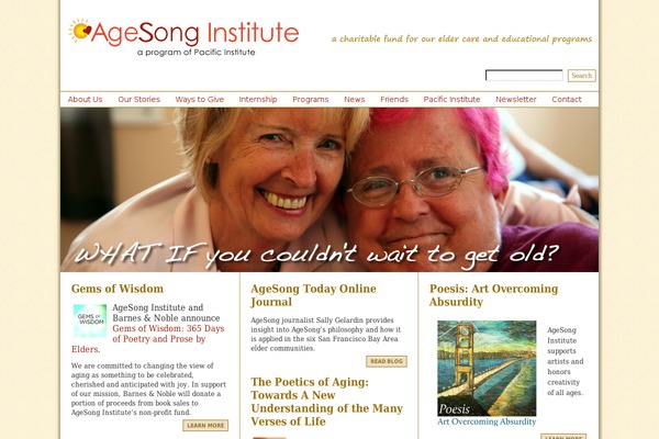 agesonginstitute.org site used Agesong