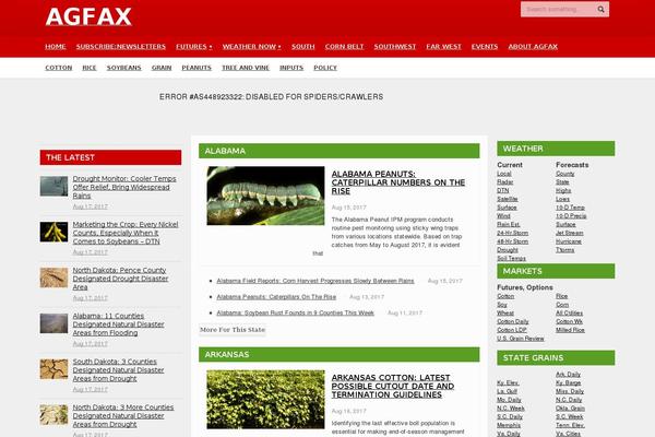 agfax.com site used Agfax-2-0