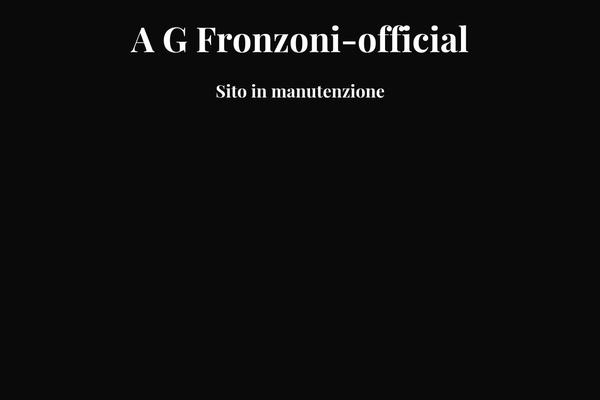 agfronzoni.com site used Agfronzoni