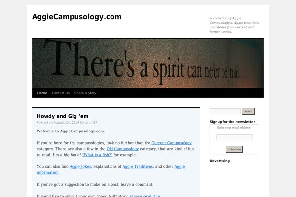 Twenty Ten theme site design template sample