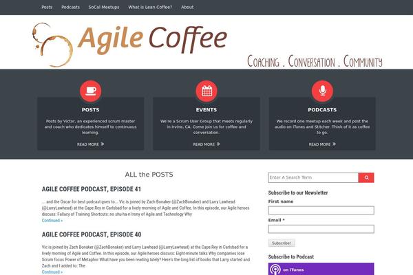 agilecoffee.com site used Unconditional
