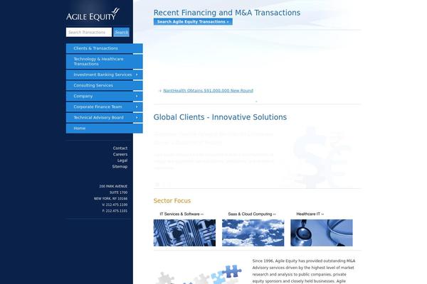 Agile theme site design template sample