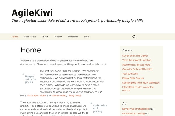 WordPress website example screenshot