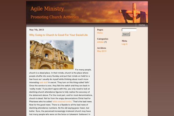 WordPress website example screenshot