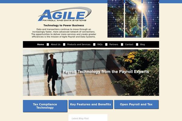 Agile theme site design template sample