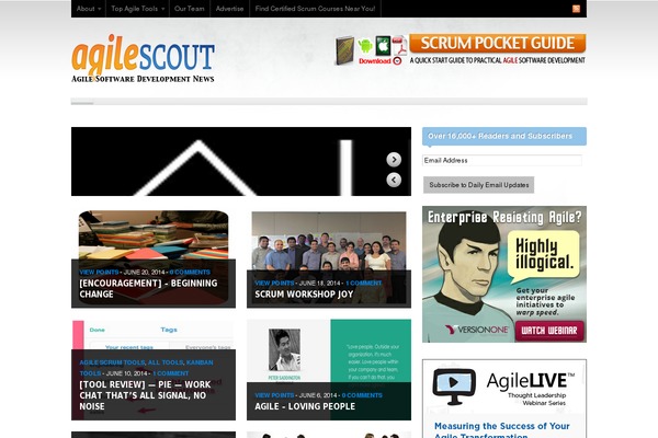 agilescout.com site used Asthir