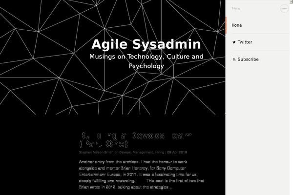 agilesysadmin.net site used Mhs
