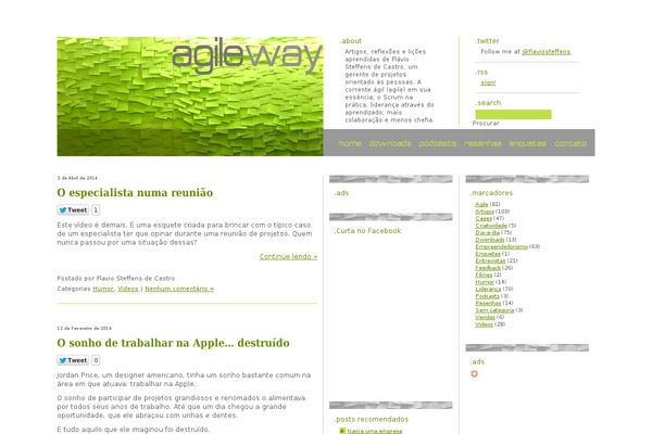 agileway.com.br site used Blog-agile