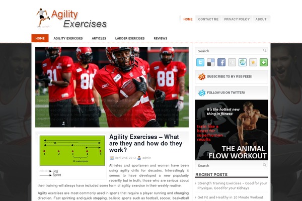 agilityexercises.net site used Ifitness