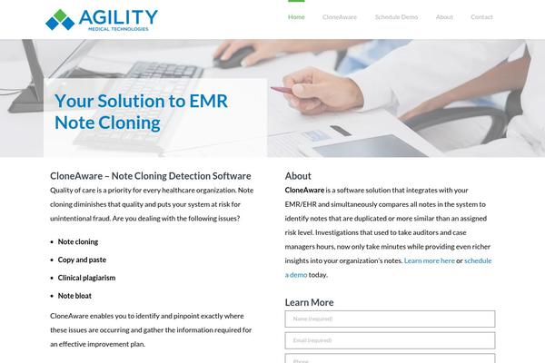 WordPress website example screenshot