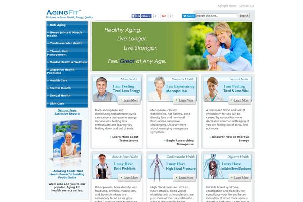 agingfit.com site used Healthfit