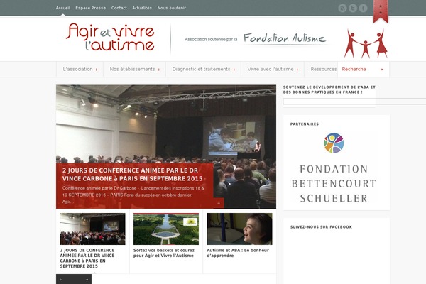 agir-vivre-autisme.org site used Association