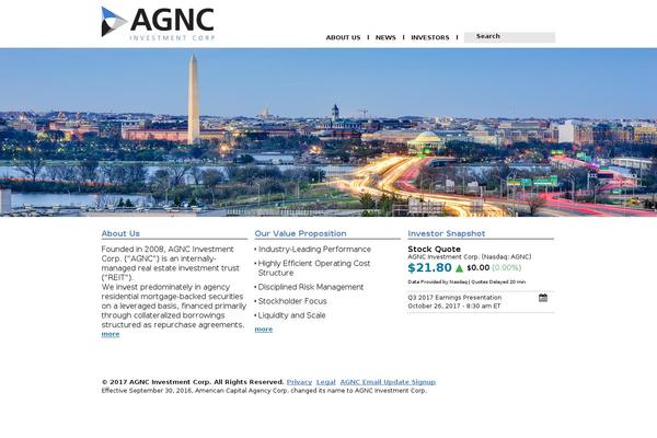 agnc.com site used Agnc