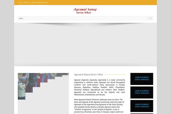 WordPress website example screenshot