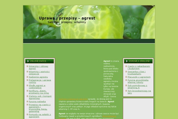 Nature theme site design template sample