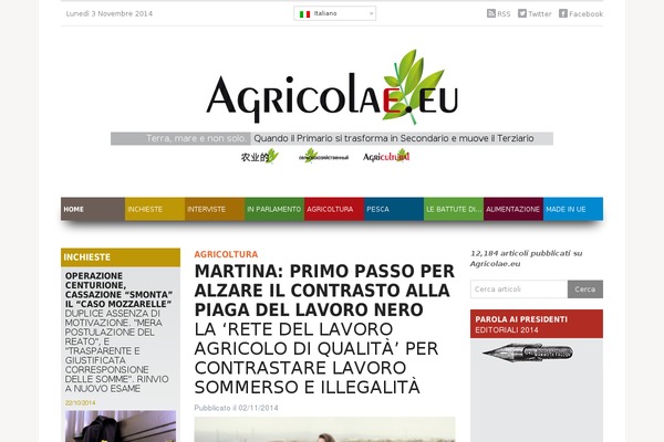 agricolae.eu site used Agricolae2020