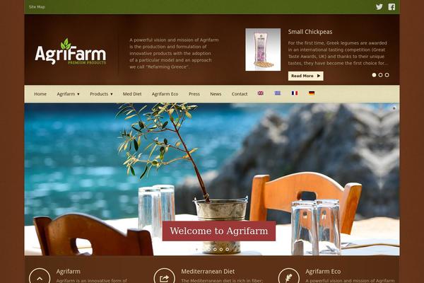 agrifarm.gr site used Agritourismo-theme