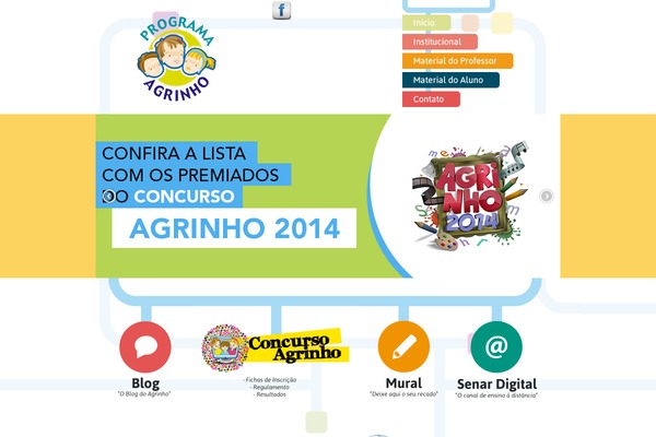 agrinho.com.br site used Agrinho