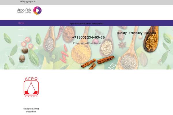 Impreza theme site design template sample