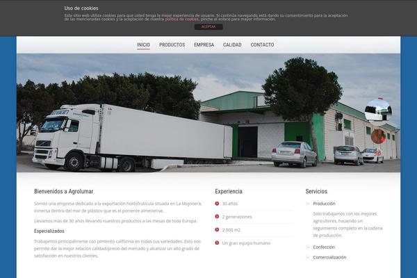 WordPress website example screenshot