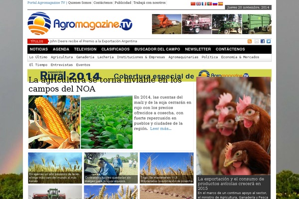 agromagazine.tv site used Zimple Lite