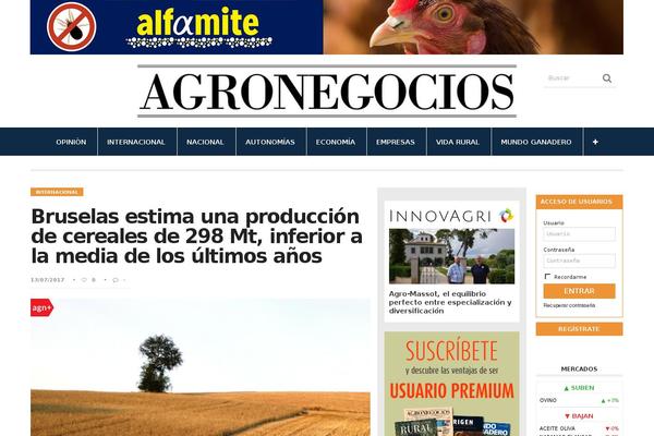 agronegocios.es site used Agronegocios-wp