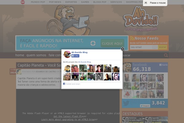 ahduvido.com.br site used Newspaper-ahduvido