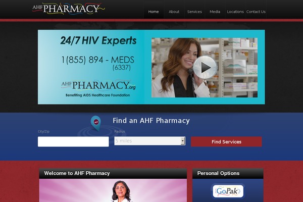 ahfpharmacy.org site used Wordpress Bootstrap